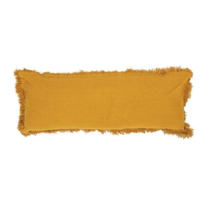 Mustard Fringe Pillow