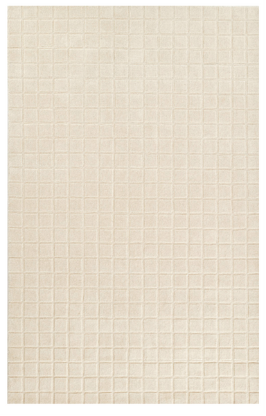 Checkered Ivory Rug 7'-10'' x 10'