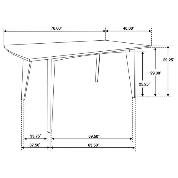 Hudson Dining Table, Walnut