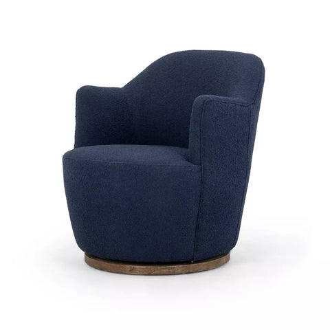 Aurora Swivel Chair, Blue