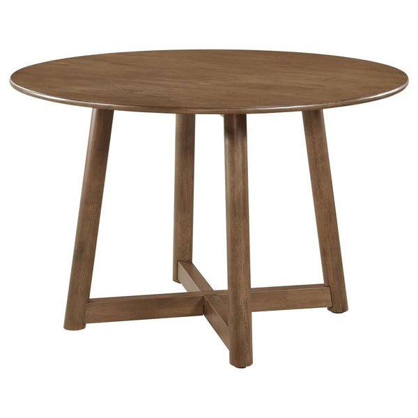 47" Royce Walnut Dining Table (set with 4 chairs)