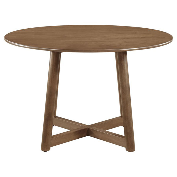 47" Royce Walnut Dining Table (set with 4 chairs)