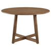 47" Royce Walnut Dining Table (set with 4 chairs)
