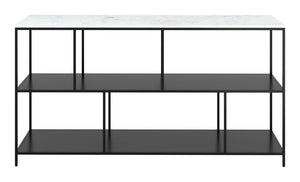 Black and White Marble Console Table
