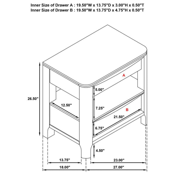 Jack Walnut Nightstand