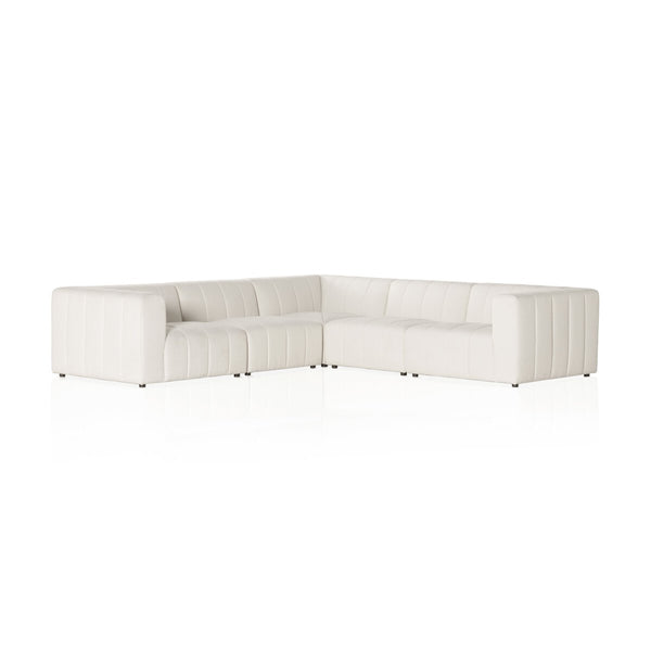 Langham Channeled 5-Piece Sectional Cloud