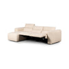 Radley Power Recliner 3-Piece Sectional W/ Chaise Cream