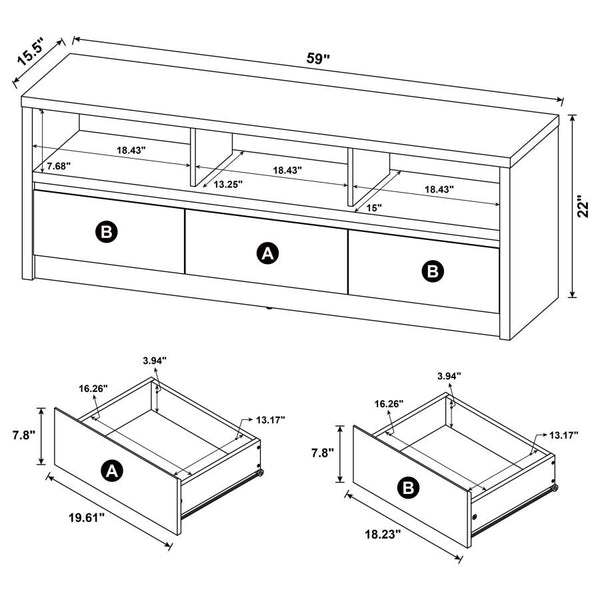 Lindy 59" TV Console