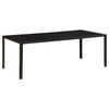 All black coffee / TV console / 2x side table set