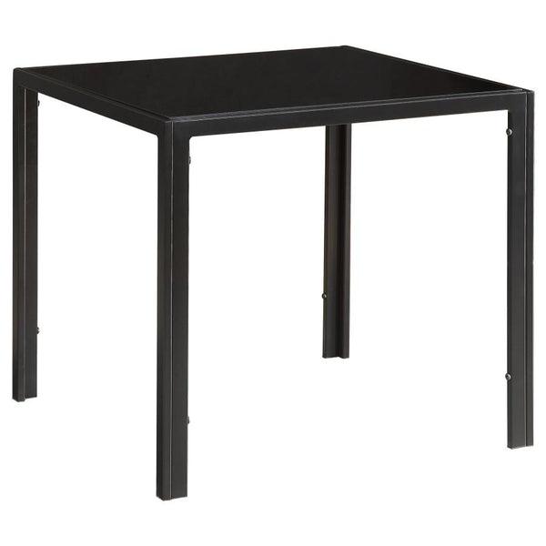 All black coffee / TV console / 2x side table set