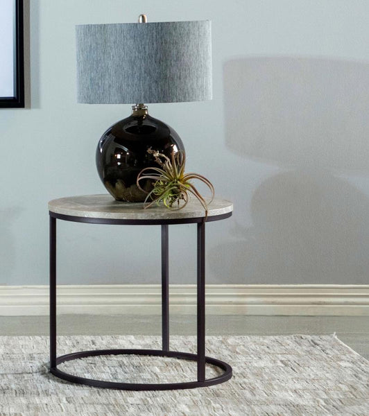 Stone side table