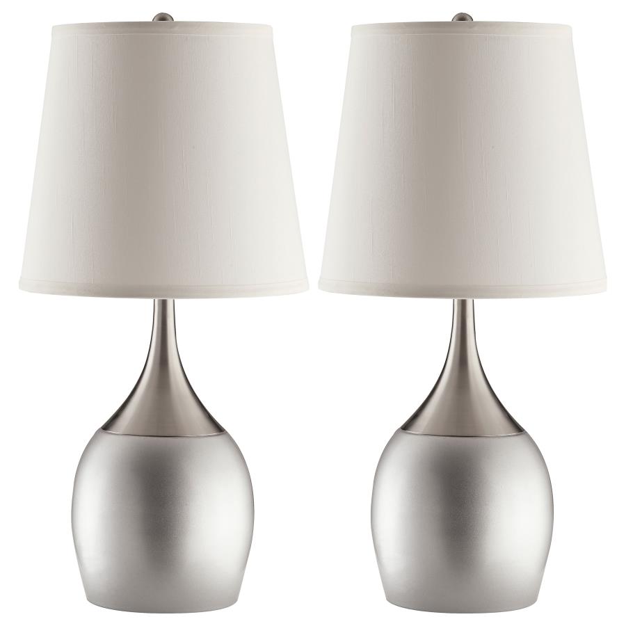 Silver Table Lamp (set of 2)