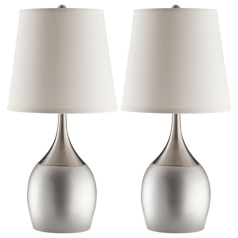 Silver Table Lamp (set of 2)