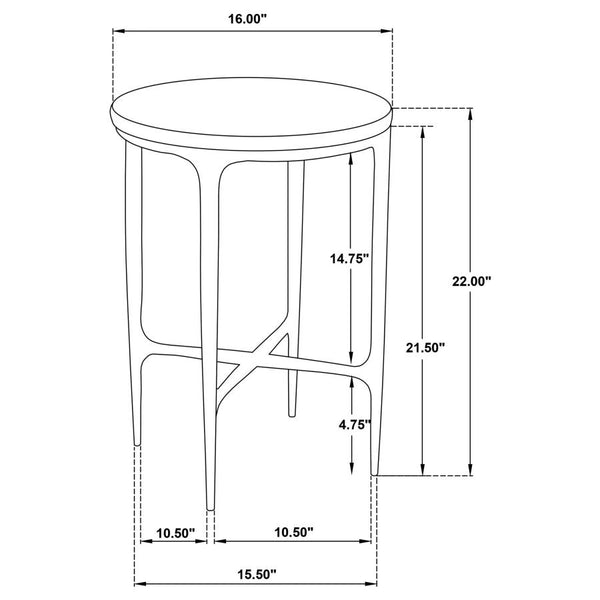 Isla Marble Top Side Table