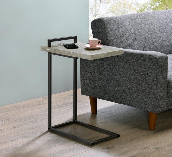 USB Charging Grey Faux Marble
