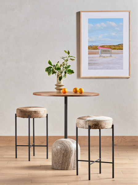 Cow Hide Counter Stool