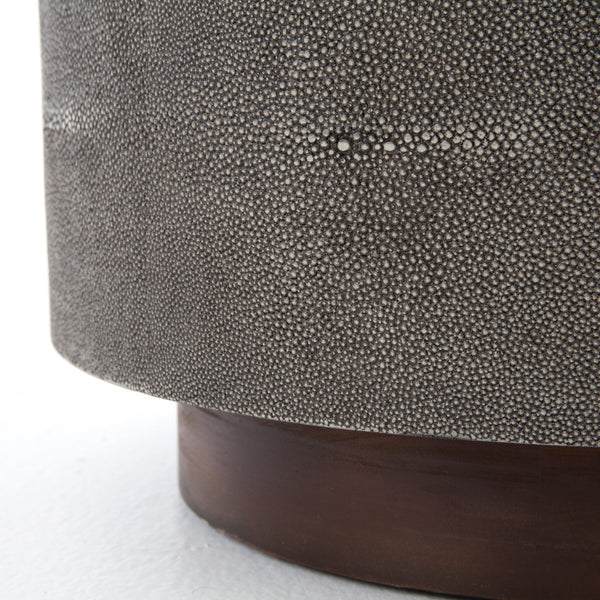 Crosby Side Table (Charcoal Shagreen)