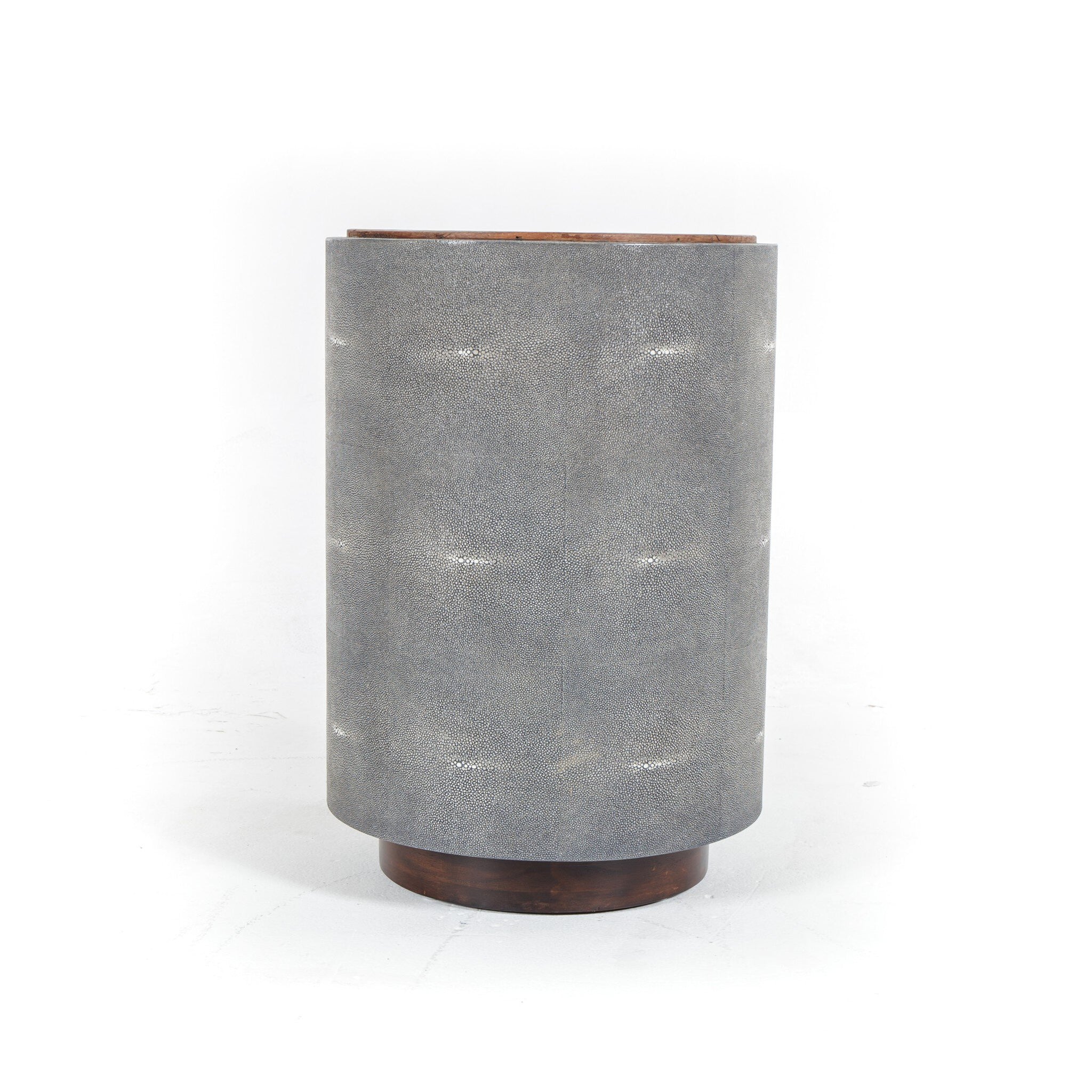 Crosby Side Table (Charcoal Shagreen)