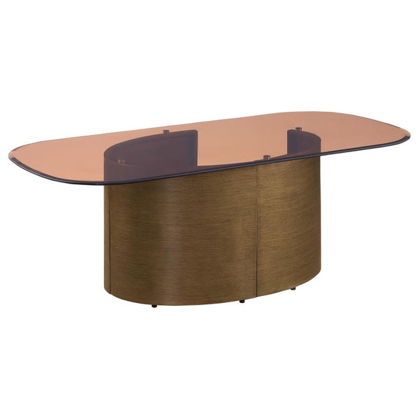 Jetson Coffee Table with Tawny Tempered Glass