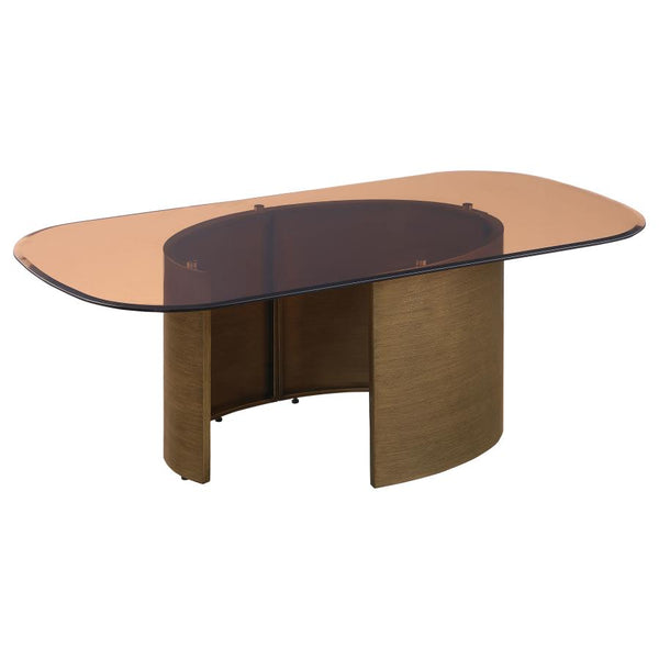 Jetson Coffee Table with Tawny Tempered Glass