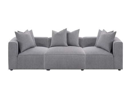 3 Month Rental | Jenna 2 Piece Sectional, Grey | From $500/mo