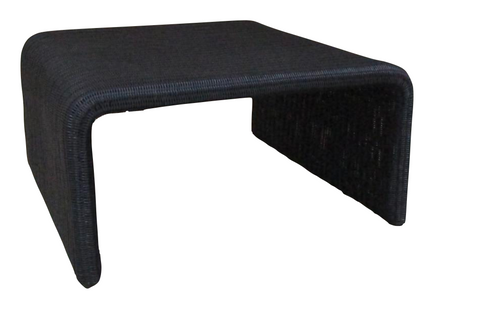 Woven Black Coffee Table