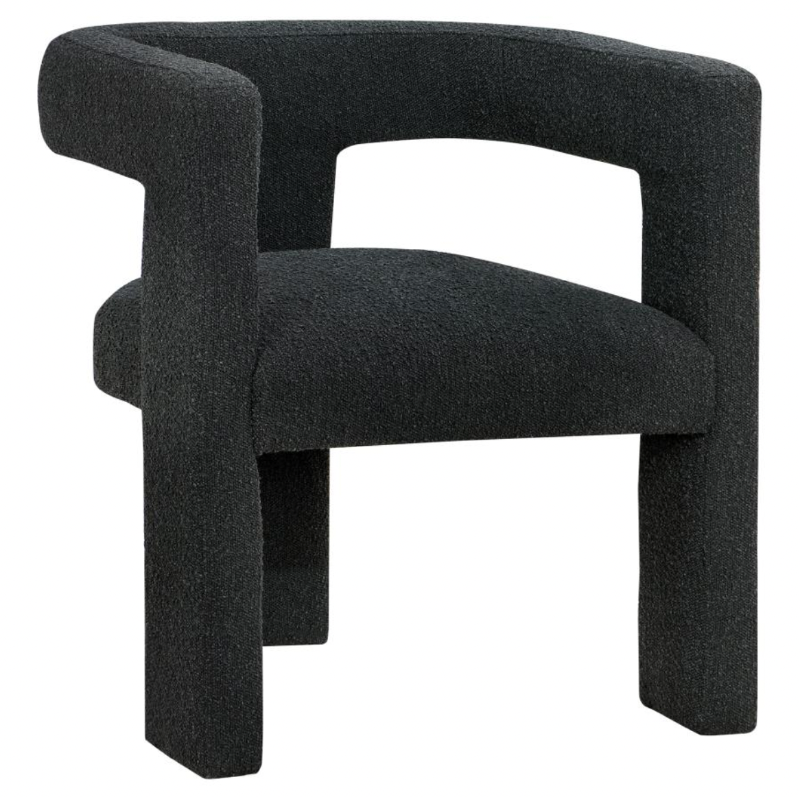 Petra Boucle Chair, Black