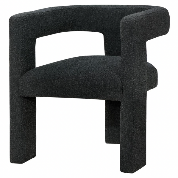 Petra Boucle Chair, Black