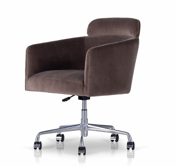 Mink Velvet Office Chair