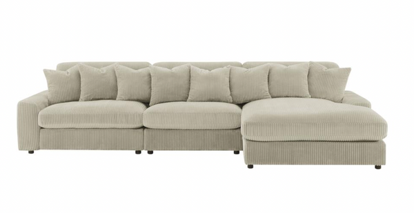 Jadson Sectional, 4 piece, Cream