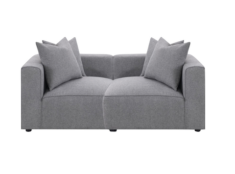 Jenna 2 Piece Sectional, Grey