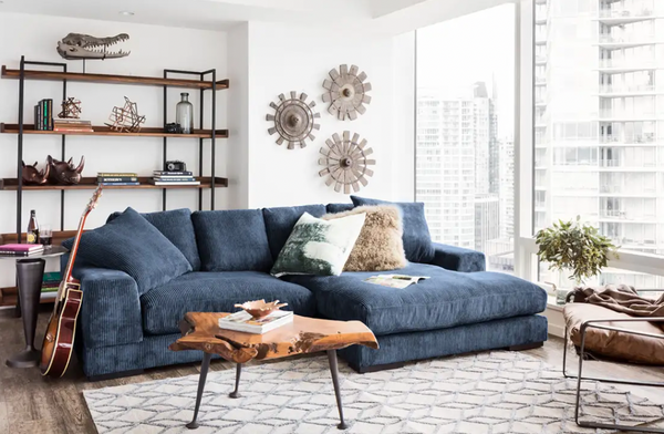 Plunge Sofa, Navy