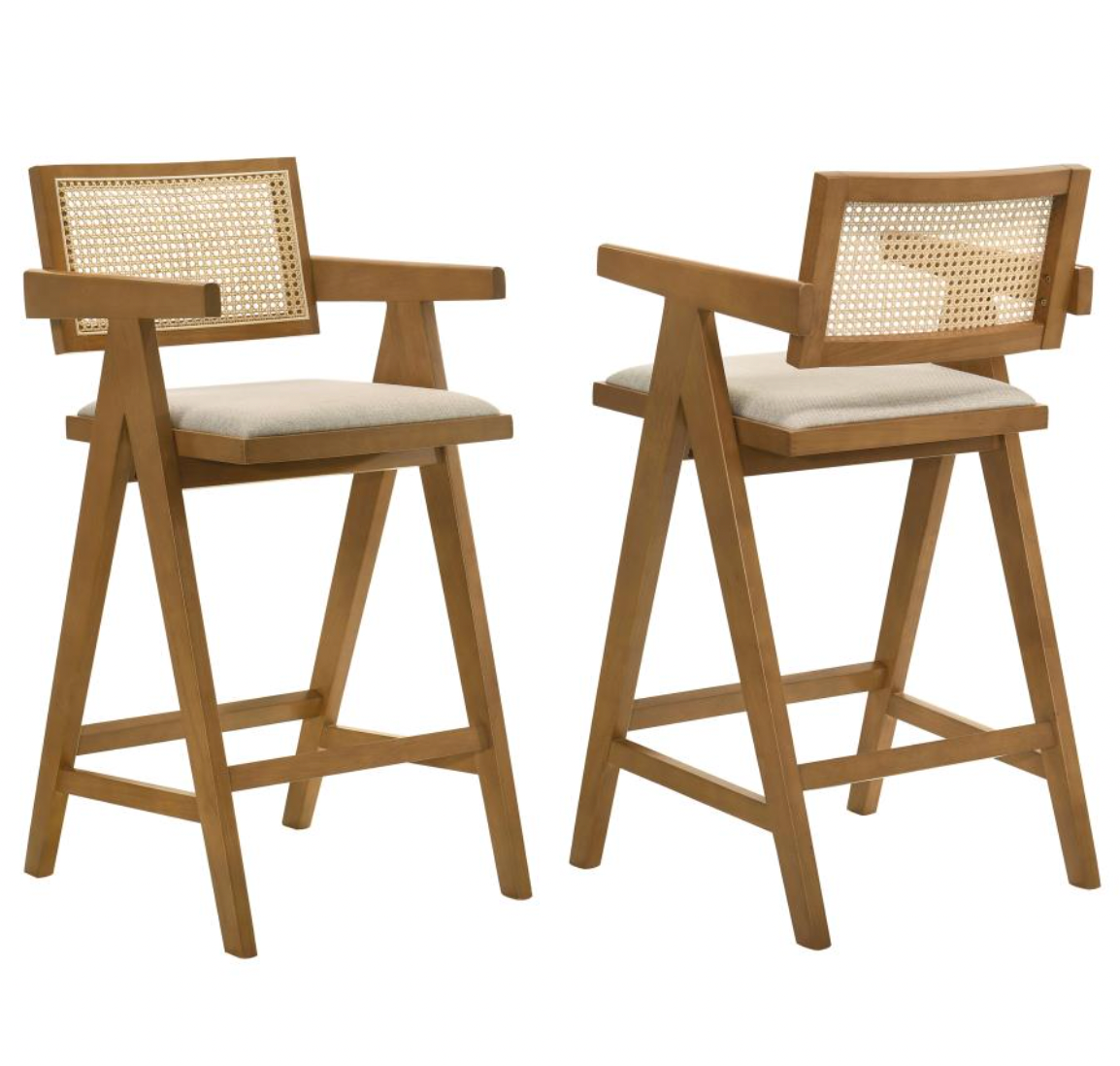 Rattan Bar Stool (set of 2)