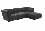 Koa Sectional, 4 piece, Charcoal