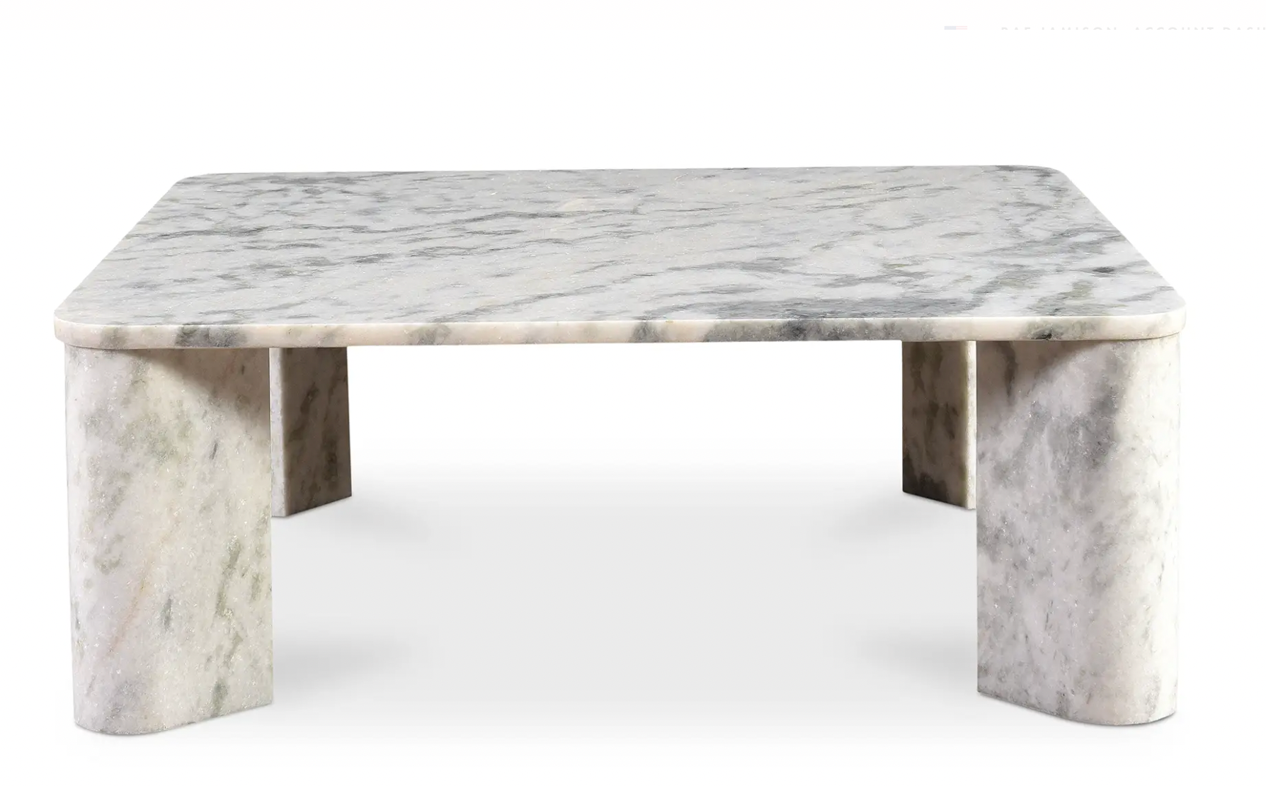 Ashen Grey Marble Coffee Table