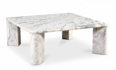 Ashen Grey Marble Coffee Table