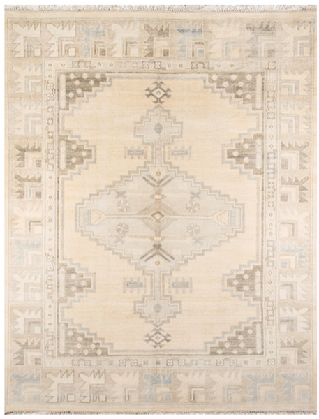 Beige Aztec Rug 5'-6" x 8'-6"