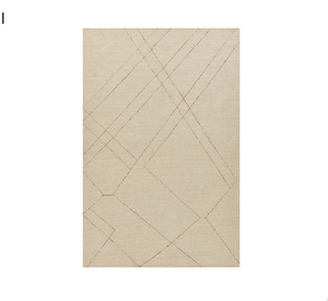 Abstract Lines Rug - Ivory 8' x 10'