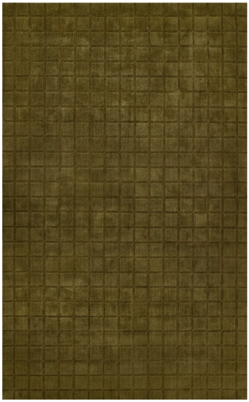 Checkered Olive Rug 7'-10'' x 10'