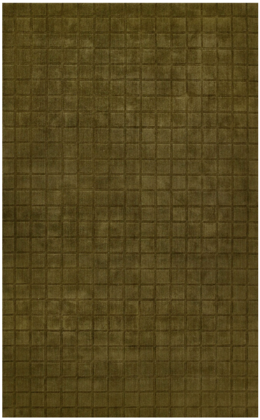 Checkered Olive Rug 7'-10'' x 10'