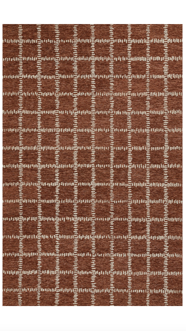 Rust Crisscross Rug 8' x 10'