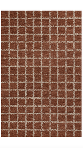 Rust Crisscross Rug 8' x 10'