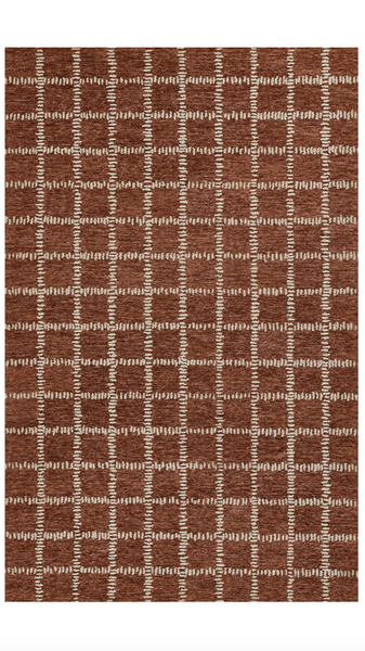 Rust Crisscross Rug 8' x 10'