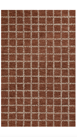 Rust Crisscross Rug 8' x 10'