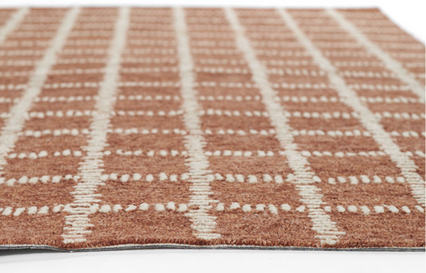 Rust Crisscross Rug 8' x 10'