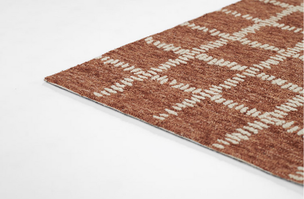 Rust Crisscross Rug 8' x 10'