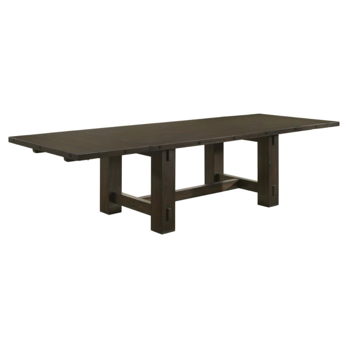 121" Extension Leaf Dining Table Vintage Java