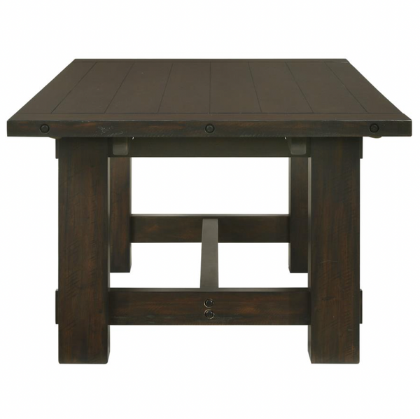 121" Extension Leaf Dining Table Vintage Java