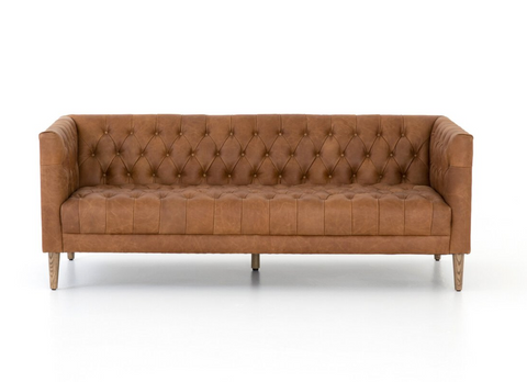 William 75" Leather Sofa