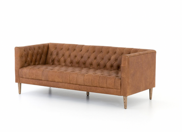 William 75" Leather Sofa